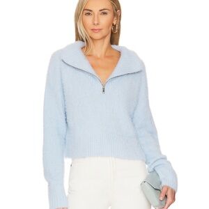 Camila Coelho Jaelyn Baby Blue Pullover Sweater Size XXS